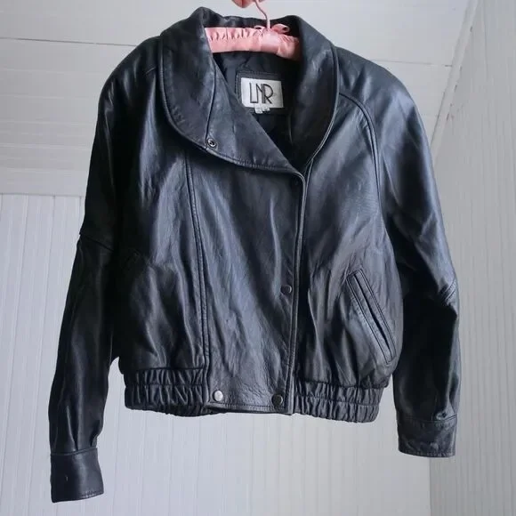 Vintage 90s leather jacket - Picture 2 of 8